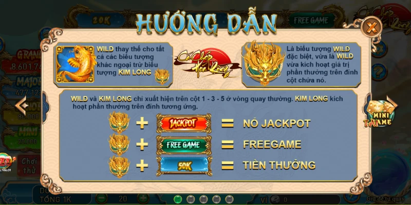 Các tổ hợp chiến thắng trong nổ hũ cá chép hóa rồng