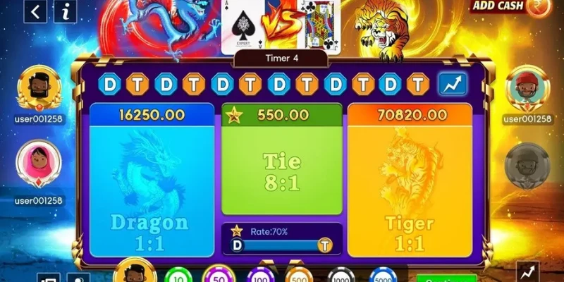 Chia sẻ cách tính điểm bài trong Rồng Hổ